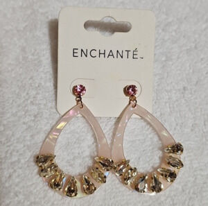 Enchante Brand Embellished Post Fashion Earrings New